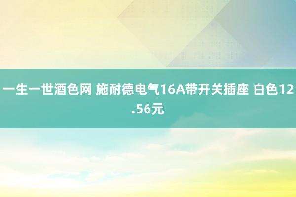 一生一世酒色网 施耐德电气16A带开关插座 白色12.56元